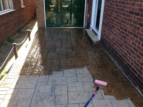 Anti slip pattern imprinted - slip,