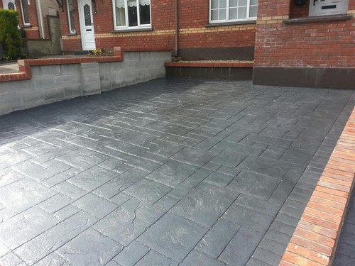 Imprinted pattern concrete - imprinted,