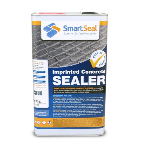 Silk imprinted concrete wet - silk,