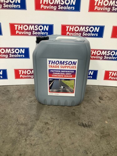 Imprinted concrete coloured