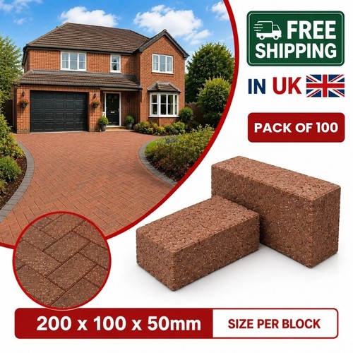Block paving brindle bricks - paving,