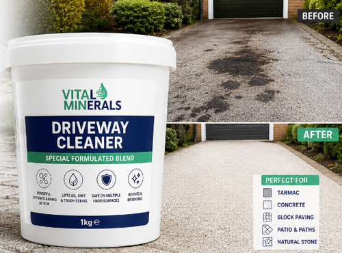 Driveway cleaner oil stain - driveway,