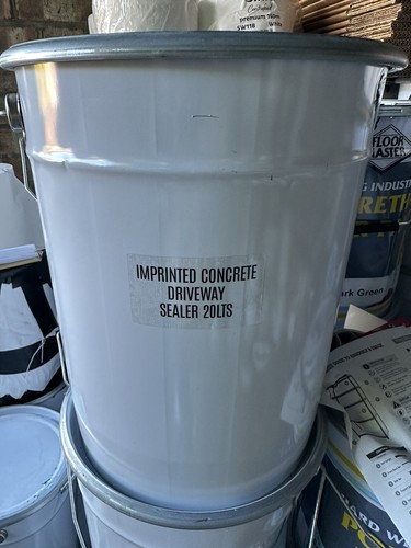 Imprinted concrete coloured - imprinted,