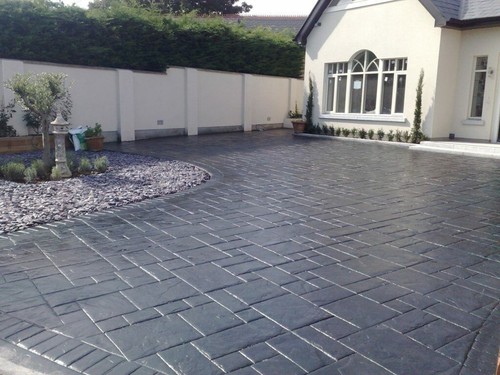 Imprinted concrete paint