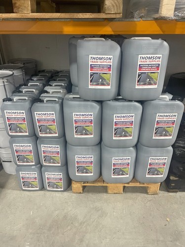 Imprinted concrete coloured