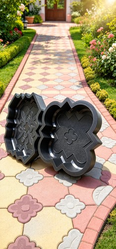 Concrete garden path - path, slab