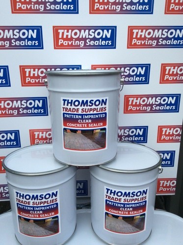 Imprinted concrete clear