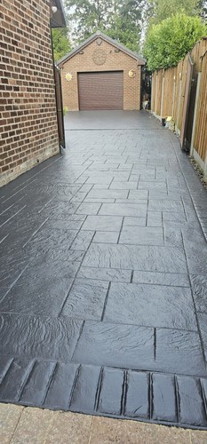Imprinted concrete paint